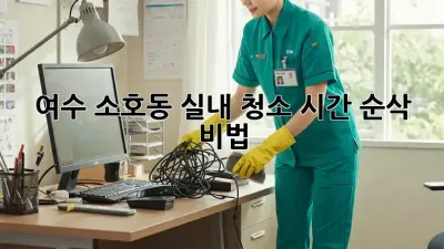 여수 소호동 실내 청소🧹✨ 시간 순삭 비법!
