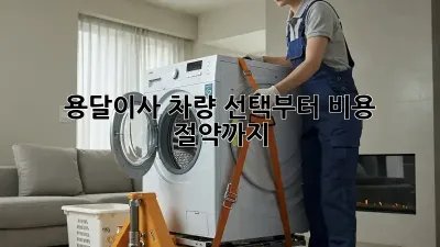 용달이사, 차량 선택부터 비용 절약까지!